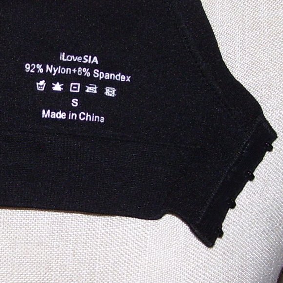 Black I Love SIA Padded Nursing Bra Size Small - Picture 10 of 11